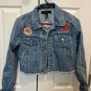 Forever 21 cropped Jean jacket